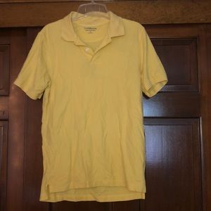 Yellow polo shirt